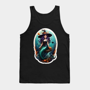 Cute Sage Sea Mermaid Witch Tank Top